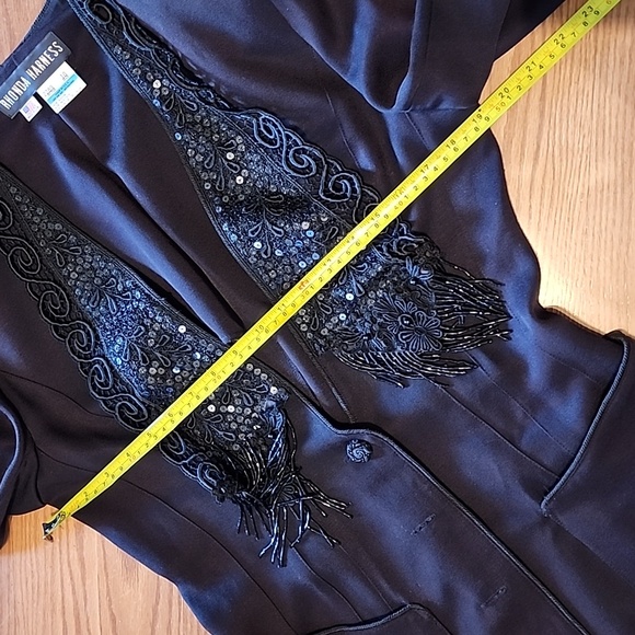 Vintage Rhonda Harness‎ blazer size 10 with padded shoulders - Picture 9 of 14